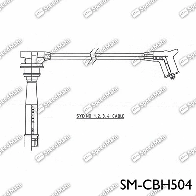Kit de câbles d'allumage SpeedMate SM-CBH504