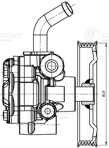 Pompe hydraulique, direction LUZAR LPS 1107