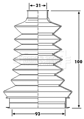 Jeu de joints-soufflets, arbre de commande BORG & BECK BCB6202