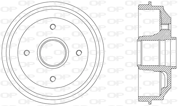 Tambour de frein OPEN PARTS BAD9009.30