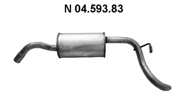 Silencieux arrière EBERSPÄCHER 04.593.83