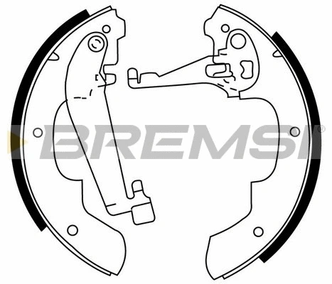 Jeu de mâchoires de frein BREMSI GF0445