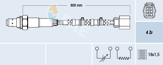 Sonde lambda FAE 77708