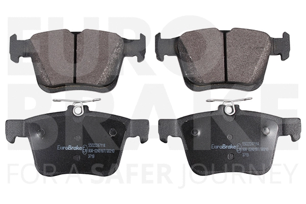Kit de plaquettes de frein, frein à disque EUROBRAKE 55022247114