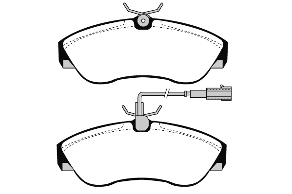 Kit de plaquettes de frein, frein à disque Technika 01185