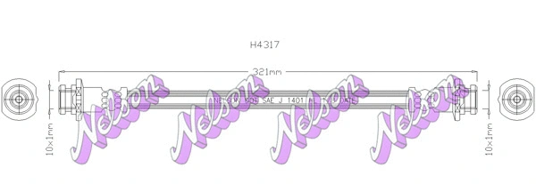 Flexible de frein KAWE H4317