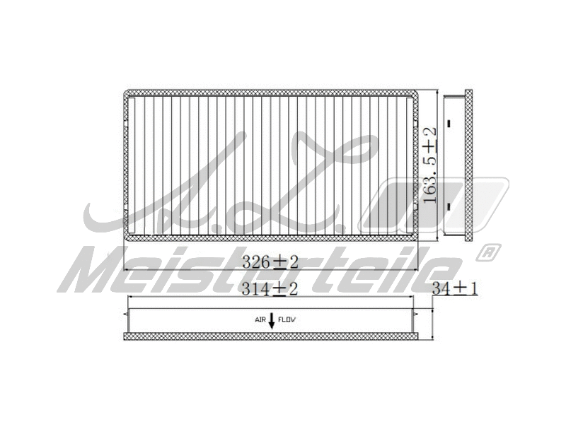 Filtre, air de l'habitacle A.Z. Meisterteile AZMT-41-010-1678