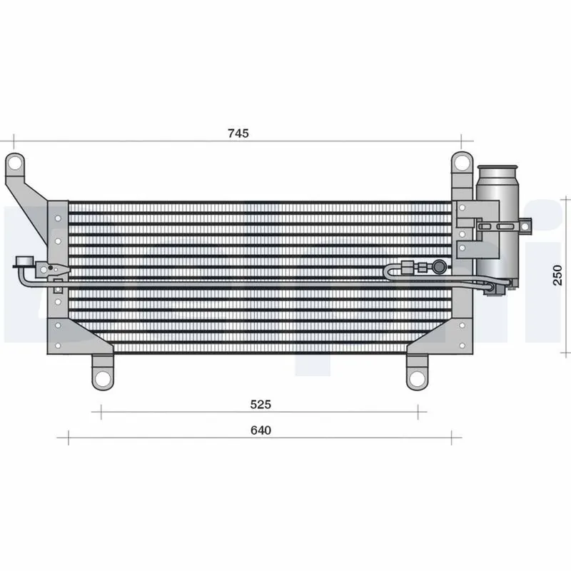 Condenseur, climatisation DELPHI TSP0225114