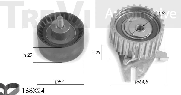 Kit de courroie crantée TREVI AUTOMOTIVE KD1232