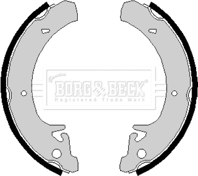 Jeu de mâchoires de frein BORG & BECK BBS6133
