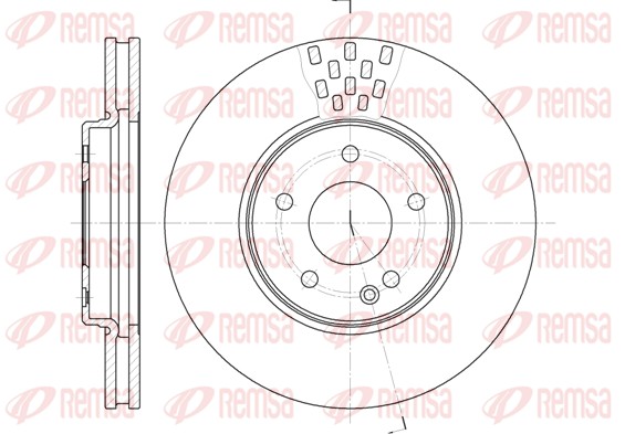 Disque de frein REMSA 6556.10
