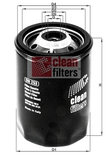 Filtre à carburant CLEAN FILTERS DN 253