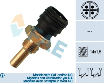 Sonde, température du liquide de refroidissement FAE 33290