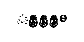 Kit d'assemblage, système d'échappement HJS 82 15 6209