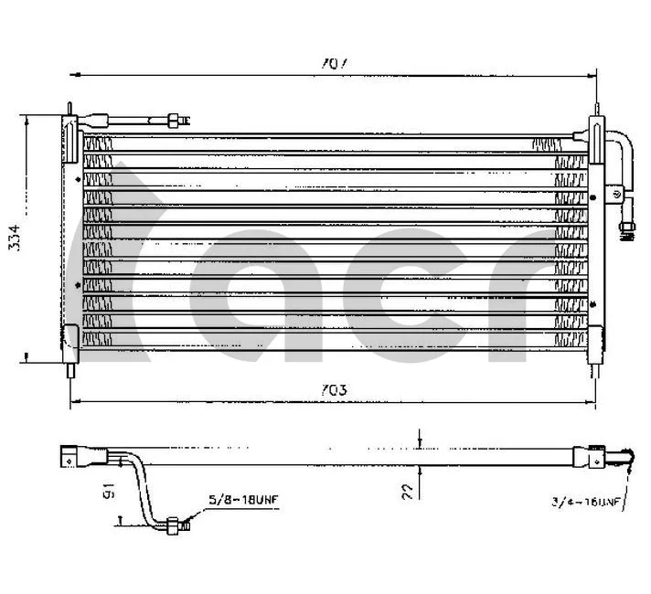 Condenseur, climatisation ACR 300250