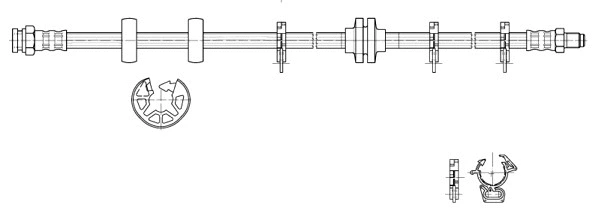 Flexible de frein CEF 517136