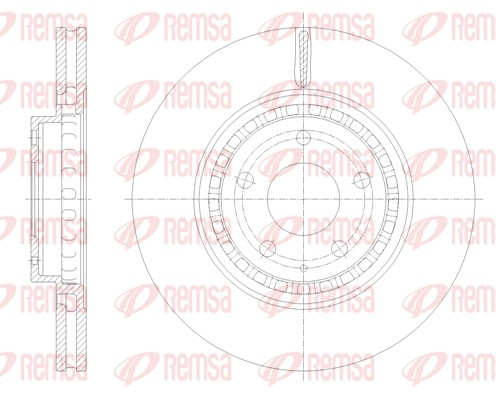 Disque de frein REMSA 62116.10