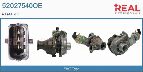 Turbocompresseur, suralimentation REAL 52027540OE