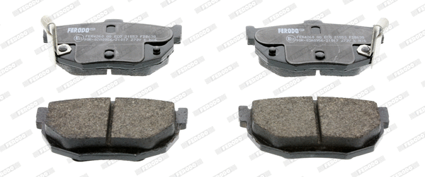 Kit de plaquettes de frein, frein à disque FERODO FDB638