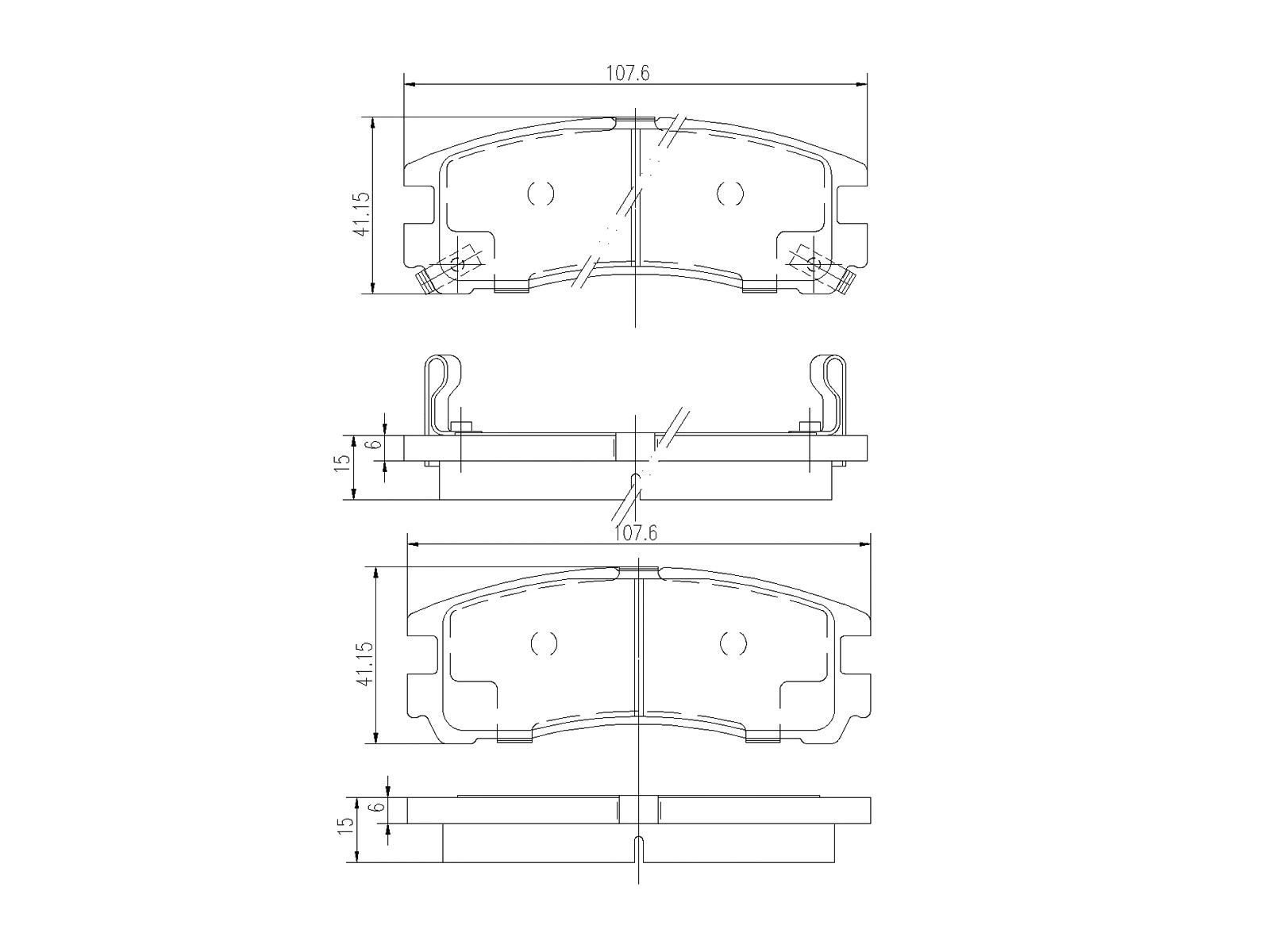 Kit de plaquettes de frein, frein à disque A.Z. Meisterteile AZMT-44-022-1405