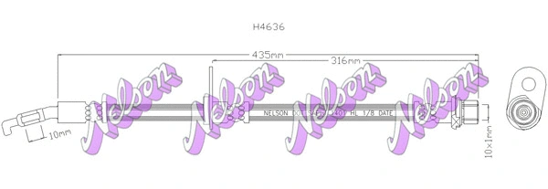 Flexible de frein KAWE H4636