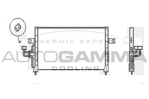 Condenseur, climatisation AUTOGAMMA 103930