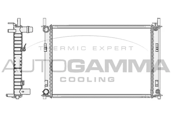 Radiateur, refroidissement du moteur AUTOGAMMA 103417