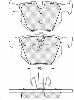 Kit de plaquettes de frein, frein à disque FIT FP1170