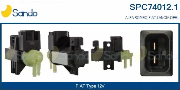 Transmetteur de pression, contrôle des gaz d'échappement SANDO SPC74012.1