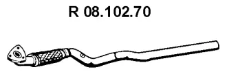 Tuyau d'échappement EBERSPÄCHER 08.102.70