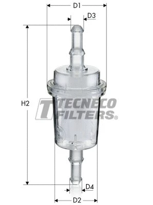 Filtre à carburant TECNECO FILTERS BN4174