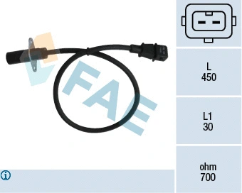 Capteur d'angle, vilebrequin FAE 79001