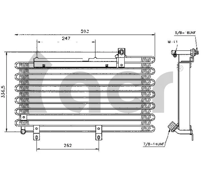 Condenseur, climatisation ACR 300248