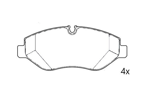 Kit de plaquettes de frein, frein à disque Omnicraft 2684503