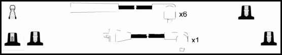 Kit de câbles d'allumage LEMARK HOES646