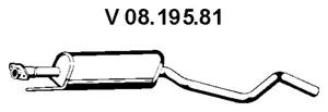 Silencieux avant EBERSPÄCHER 08.195.81