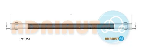 Flexible de frein ADRIAUTO 57.1250