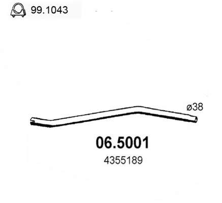 Tuyau d'échappement ASSO 06.5001