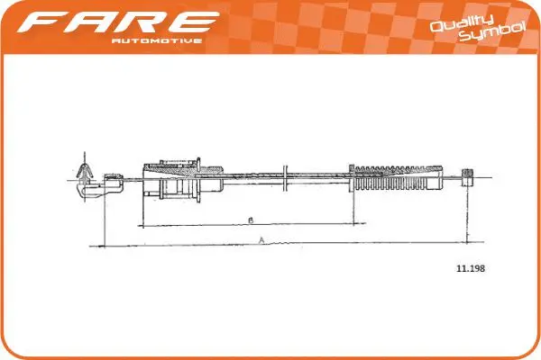 Câble d'accélération FARE-RCH 25525