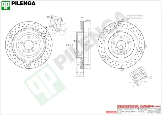 Disque de frein PILENGA V1006