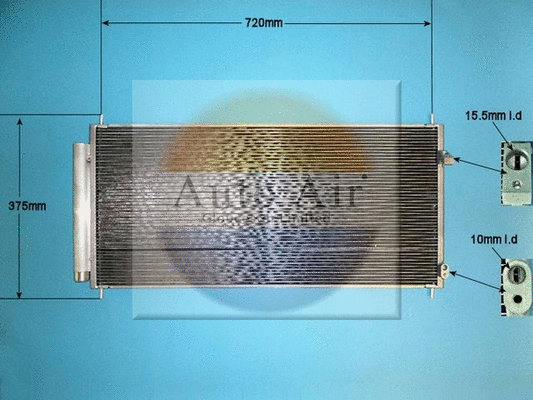 Condenseur, climatisation AUTO AIR GLOUCESTER 16-8694