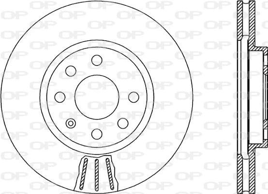 Disque de frein OPEN PARTS BDA1880.20