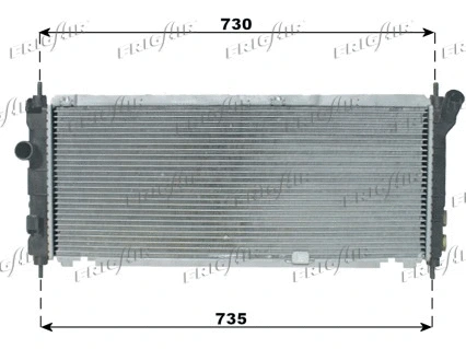 Radiateur, refroidissement du moteur FRIGAIR 0107.3043