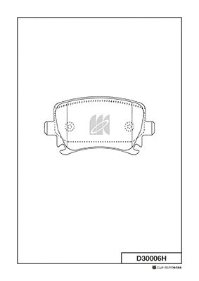 Kit de plaquettes de frein, frein à disque MK Kashiyama D30006H