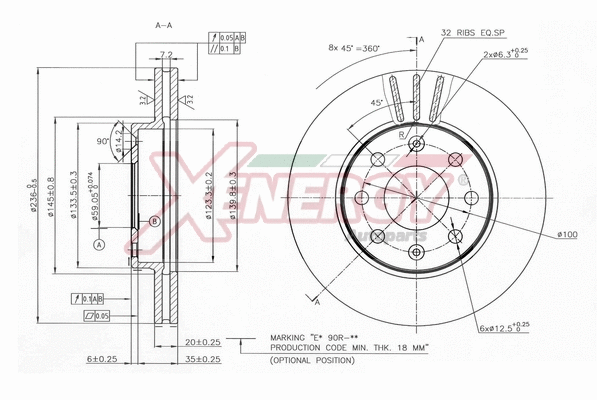 Disque de frein AP XENERGY X602767