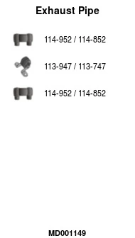 Tuyau d'échappement FA1 MD001149