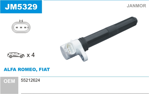 Bobine d'allumage JANMOR JM5329