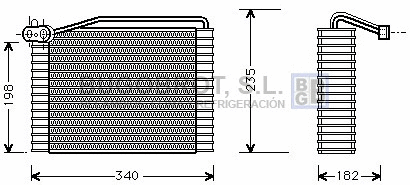 Évaporateur climatisation BUGOBROT 70-AIV142