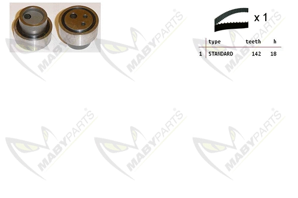 Kit de courroie crantée MABYPARTS OBK010377