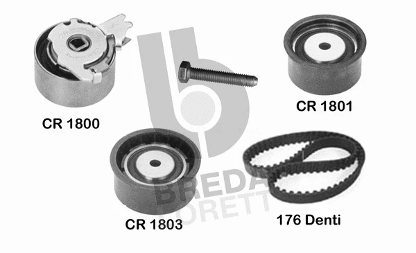 Kit de courroie crantée BREDA LORETT KCD0614